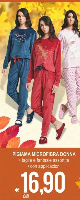 MD Discount Pigiama microfibra donna offerta