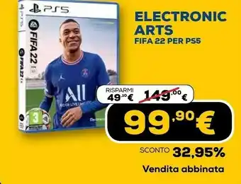 Euronics Electronic arts fifa 22 per ps5 offerta
