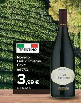 Carrefour Market Cavit novello fiori d'inverno offerta