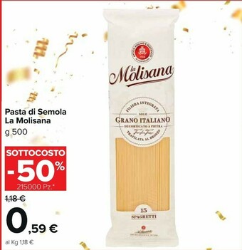 Carrefour Market La molisana pasta di semola offerta