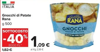 Carrefour Market Giovanni rana - gnocchi freschi di patate offerta