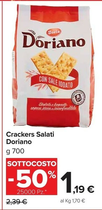 Carrefour Market Crackers salati offerta