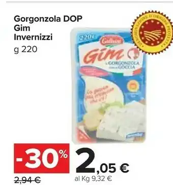 Carrefour Market Galbani gorgonzola dop invernizzi gim offerta