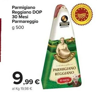 Carrefour Market Parmigiano reggiano 30 mesi 500 g(ml) offerta