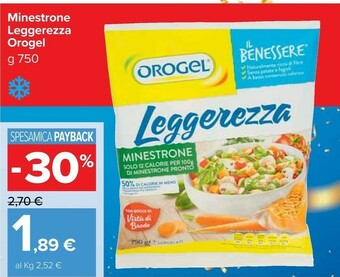 Carrefour Market Leggerezza minestrone 750 g(ml) offerta