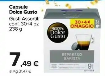 Carrefour Market Dolce gusto espresso barista offerta