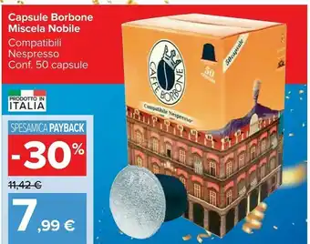 Carrefour Market Caffe borbone miscela nobile offerta
