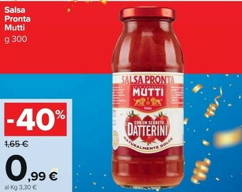Salsa pronta di datterini 300 g(ml)