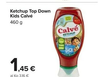 Carrefour Market Ketchup top down kids offerta
