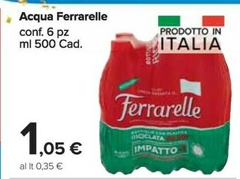 Carrefour Market Acqua minerale effervescente naturale 500 g(ml) offerta