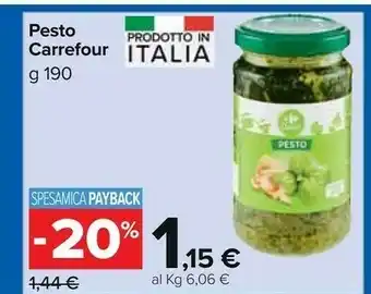 Carrefour Market Carrefour - pesto 190 g(ml) offerta