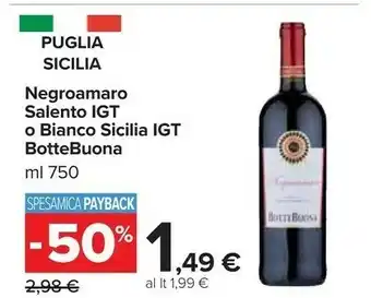 Carrefour Market Negroamaro salento offerta