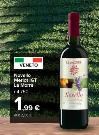 Carrefour Market Le morre novello merlot igt offerta