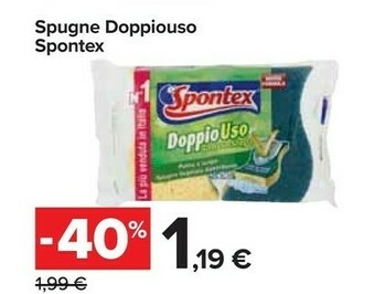 Carrefour Market Spontex spugne doppiouso offerta