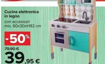 Carrefour Market Cucina elettronica in legno offerta