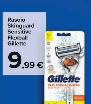 Carrefour Market Rasoio skinguard sensitive flexball offerta
