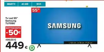 Carrefour Tu7090 smart tv offerta