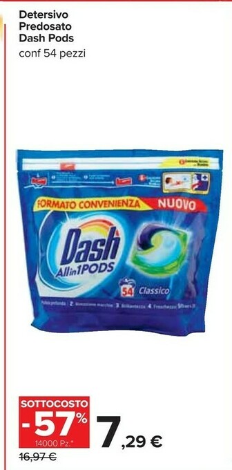 Carrefour Detersivo predosato offerta