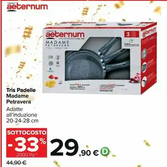 Madame petravera plus tris di padelle 20 24 28