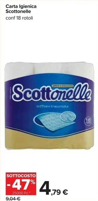 Carrefour Scottonelle carta igienica offerta