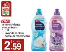 Crai CRAI ammorbidente concentrato offerta