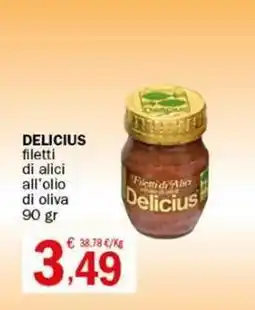 Crai DELICIUS filetti di alici all'olio di oliva 90 gr offerta