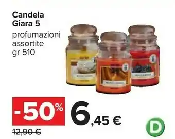 Carrefour Giara 5 candela offerta
