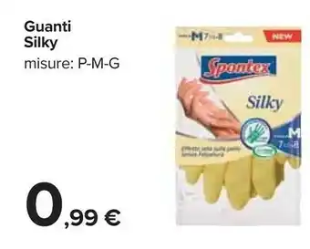 Carrefour Spontex silky guanti offerta