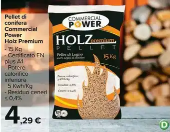 Carrefour Pellet di conifera holz premium offerta