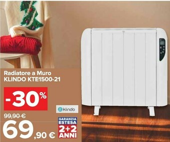 Radiatore a muro kte1500-21