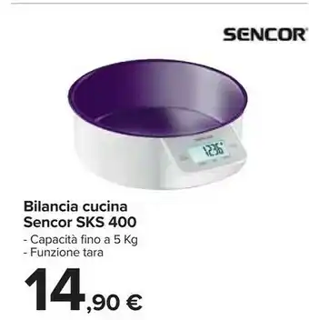 Carrefour Sks 400 bilancia cucina offerta