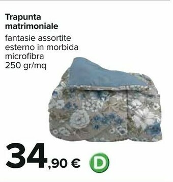 Carrefour Trapunta matrimoniale offerta