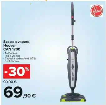 Carrefour Can 1700 scopa a vapore offerta