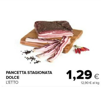 Tigre Pancetta stagionata dolce offerta