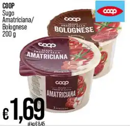 In Coop COOP Sugo Amatriciana/ Bolognese 200 g offerta