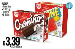 ALGIDA Cremino x8 336 g - Ditone x8 512 g