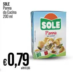 Coop Radenza SOLE Panna da Cucina 200 ml offerta