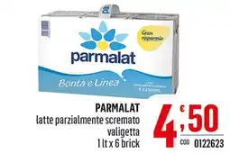 Gruppo di Palo PARMALAT latte parzialmente scremato valigetta 1 lt x 6 brick offerta