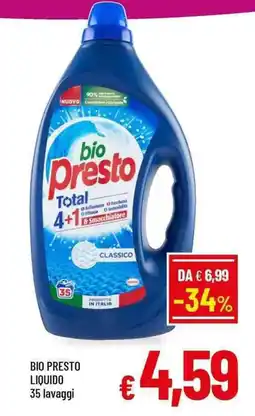 A&O BIO PRESTO LIQUIDO 35 lavaggi offerta