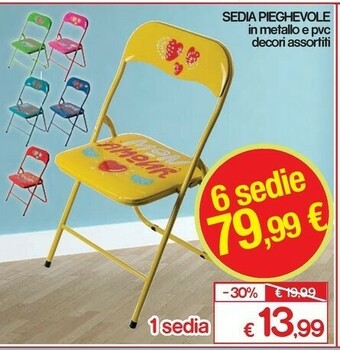 Satur Sedie pieghevoli offerta