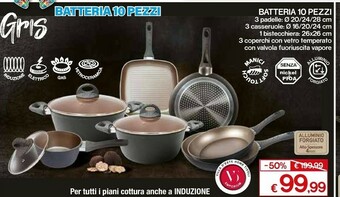 Satur Batteria pentole offerta