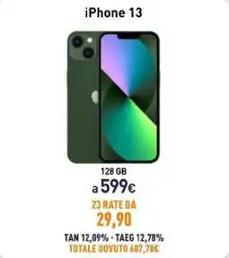 Unieuro iPhone 13 offerta