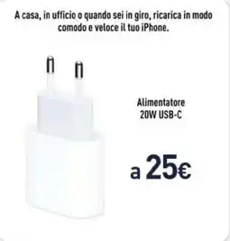 Unieuro Alimentatore 20W USB-C offerta