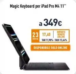 Unieuro Magic Keyboard per iPad Pro M4 11" offerta