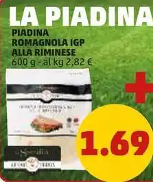 PENNY PIADINA ROMAGNOLA IGP ALLA RIMINESE offerta
