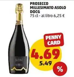 PENNY PROSECCO MILLESIMATO ASOLO DOCG 75 cl offerta