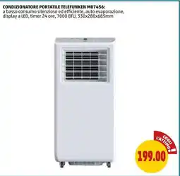 PENNY CONDIZIONATORE PORTATILE TELEFUNKEN M07456 offerta
