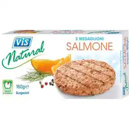 Qui Discount MEDAGLIONI SALMONE/MERLUZZO ASTUCCIO 160 GR offerta