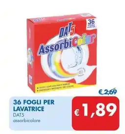 MD Discount 36 FOGLI PER LAVATRICE DAT5 assorbicolore offerta