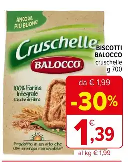Iperal Biscotti BALOCCO cruschelle g 700 offerta